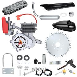 100cc 2-Stroke Engine Motor Kit for Motorized Bicycle Bike Gas Powered Sliver