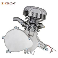 100cc 2 Stroke Gas Engine Body Motor For Motorized Motorised Bicycle Bike Silver