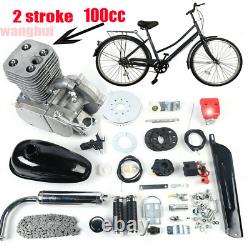 100cc 2-Stroke Gas Motorized Motor Bike Modified Set Bicycle Engine Full Kit CDI