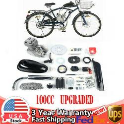 100cc Bicycle Engine Full Kit 2-Stroke Gas Motorized Motor Bike Modified Set DIY