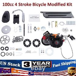 100cc Bicycle Engine Kit Set 4 stroke Gas Motorized Motor Bike Modified Engine