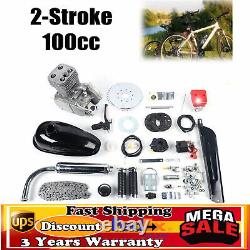 100cc Bicycle Motor Kit Bike Motorized Black 2 Stroke Petrol Gas Engine Set CDI