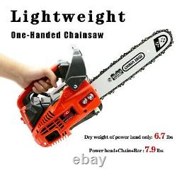 12'' Gas Power Chainsaw 25.4CC Engine 2-Stroke Chain Saw 1KW Top Handle Chainsaw