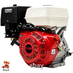 15 HP 4 Stroke Gas Engine Motor OHV Horizontal Go Kart Motor Recoil Start 420 CC