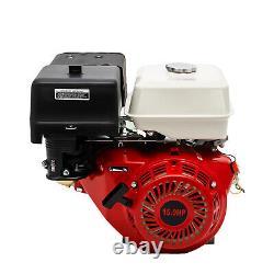 15 HP 4 Stroke Gas Engine Motor OHV Horizontal Go Kart Motor Recoil Start 420 CC