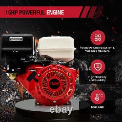 15 HP 4 Stroke Gas Engine Motor OHV Horizontal Go Kart Motor Recoil Start 420 CC