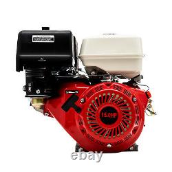 15 HP 4 Stroke Gas Engine Motor OHV Horizontal Go Kart Motor Recoil Start 420 CC