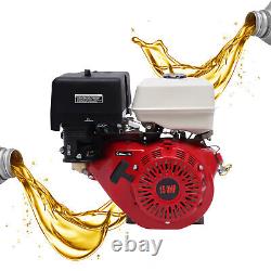 15 HP 420 CC 4 Stroke Gas Engine Motor OHV Horizontal Go Kart Motor Recoil Start