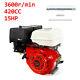 15 HP Recoil Start Go Kart Gas Power Engine Motor 4 Stroke OHV Single Cylinder