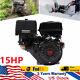 15HP 4 Stroke 420cc OHV Horizontal Shaft Gas Engine Recoil Start Go Kart Motor