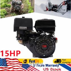 15HP 4 Stroke 420cc OHV Horizontal Shaft Gas Engine Recoil Start Go Kart Motor