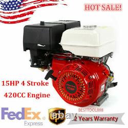 15HP 4Stroke OHV Horizontal Gas Engine Go Kart Motor Recoil with Silencer 420CC US