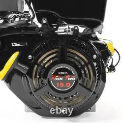 15HP Horizontal Gas Engine 4-Stroke OHV Go Kart Recoil Start Engine EPA & Carb