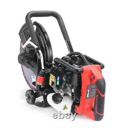 16 Gas-Powered Concrete Cut Off Saw Cutter 52cc 2-Stroke Engine with Guide Roller