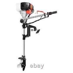 2.3 HP 2Stroke Gas-Powered Outboard Motor Trolling Boat Engine 52CC WithLong Shaft