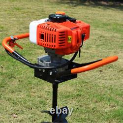 2 Stroke 52CC Gas Powered Earth Auger Engine Digging Machine Post Hole Digger