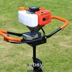 2 Stroke Gas Powered Earth Auger Engine 52CC Digging Machine Post Hole Digger US