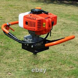 2-Stroke Gas Powered Earth Auger Orchard Digging Machine 52cc Post Hole Digger
