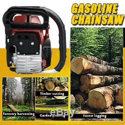 20'' 4000W 79CC Chainsaw Bar Gasoline Chain Saw Kit Engine 2 Stroke Wood Cutter