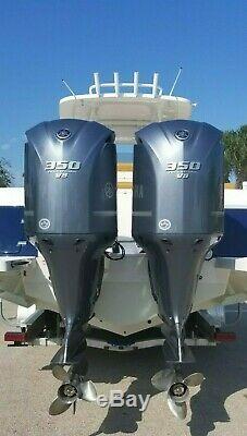 2012 Intrepid 327 Open Center Console Boat With Twin Yamaha 350 4 Stroke Engines