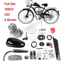 2023 2-Stroke 100cc Bicycle Motor Kit Bike Motorized Petrol Gas Engine Set New