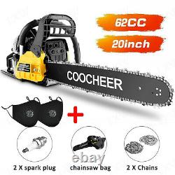 -20IN Guide Board 4HP Two-stroke Engine Chainsaw Gasoline Powered Chain Sawith//