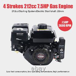 212cc 4-Stroke 7.5 HP Electric Start Horizontal Engine Go Kart Gas Engine Motor