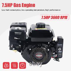 212cc 4-Stroke 7.5 HP Electric Start Horizontal Engine Go Kart Gas Engine Motor