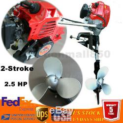 251 2-Stroke 2.5 HP Outboard Motor Fishing Boat Gas Engine with CDI System 40cm