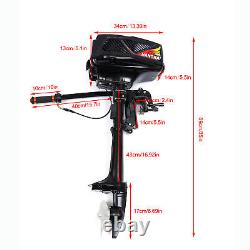 3.6HP 2 Stroke Gas Power Outboard Motor Fishing Boat Engine Water Cooling System