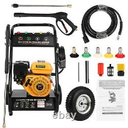 3000PSI 4-Stroke Gas Powered Petrol Engine Cold Water Pressure Washer 7HP