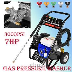 3000psi Gas Petrol Engine Cold Water Pressure Washer Spray Gun 7HP 215cc©4Stroke