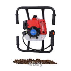 3HP 63CC 2-stroke Gas Powered Post Hole Digger Earth Auger Digging Engine US NEW