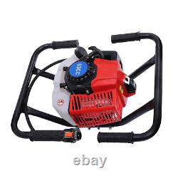 3HP 63CC 2-stroke Gas Powered Post Hole Digger Earth Auger Digging Engine US NEW