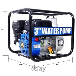 3inch 209cc 7HP 4 stroke Gas Powered Full Trash Water Pump 50ft Discharge Hose