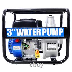 3inch 209cc 7HP 4 stroke Gas Powered Full Trash Water Pump 50ft Discharge Hose