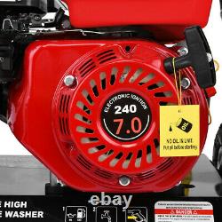 4-Stroke 215cc Gas Petrol Engine Cold Water Pressure Washer With Spray Gu-n 7HP