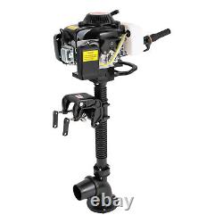 4 Stroke 4.0 HP Outboard Motor Gas Motor Boat Engine Long Shaft Air Cooling 55cc