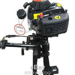 4 Stroke 4 HP Outboard Motor Boat Gas Engine Air Cooling CDI System 52cc 2.8KW