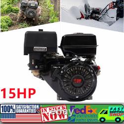 4-Stroke 420cc 15HP OHV Horizontal Shaft Gas Engine Recoil Start Go Kart Motor