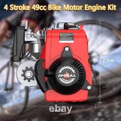 4-Stroke 49cc Gas Petrol Motorized Bicycle Bike Engine Motor Kit 415 Chain New
