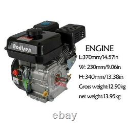 4 Stroke 7HP OHV Horizontal Shaft Gas Engine Pull Recoil Start Go Kart Motor kit