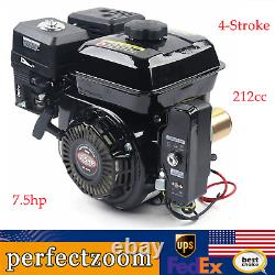 4-Stroke Electric Start Horizontal Engine Go Kart Gas Engine Motor 212CC 7.5 HP