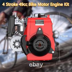 4-Stroke Gas Motorized Bicycle Engine Motor Kit Double Chain Drive 415 Chain