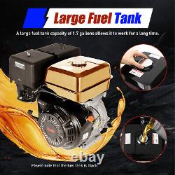 4-Stroke OHV Horizontal Shaft Gas Engine Recoil Start Motor 420cc 15HP 8800W