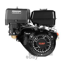 4-Stroke OHV Horizontal Shaft Gas Engine Recoil Start Motor 420cc 15HP 8800W