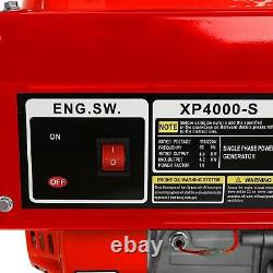 4000W 4 Stroke 120V 212CC Portable Emergency Gas Generator Engine Recoil Start