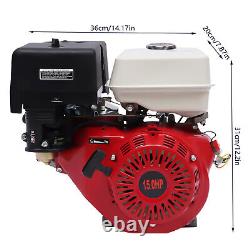 420CC Engine 15 HP 4 Stroke OHV Horizontal Gas Engine Go Kart Motor Recoil Start