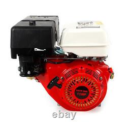 420CC Engine 4 Stroke 15 HP OHV Horizontal Gas Engine Go Kart Motor Garden New