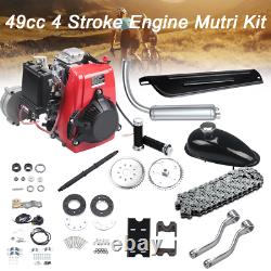 49CC 4-Stroke Bicycle Bike Engine Motor Kit Gas Petrol DIY Motorized Scooter ATV